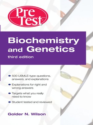 cover image of Biochemistry and Genetics